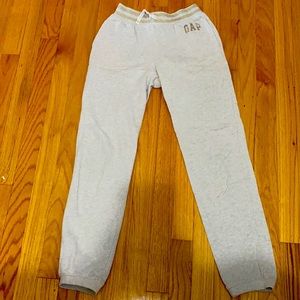 Gray and Gold GAP Sweatpants